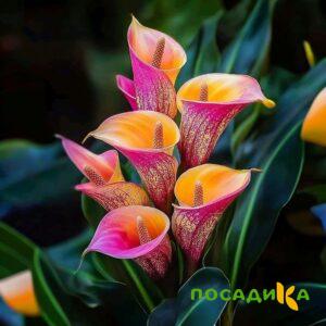 Калла Оникс купить по цене от 450р. в интернет-магазине «Посадика» с доставкой почтой в в Новозыбкове и по всей России – [изображение №1].